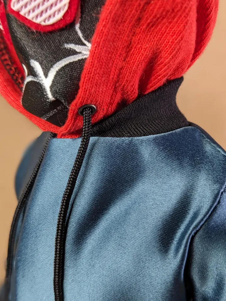 Black cosplay Spider bodysuit for 12-inch fashion male dolls