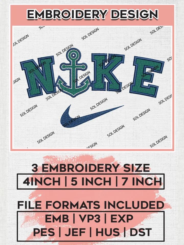 NCAA Mercyhurst Lakers Team Logo Embroidery Design Files, NCAA Mercyhurst Lakers Machine Embroidery, NCAA Teams, 3 sizes, NCAA Machine embroidery designs, Digital Download