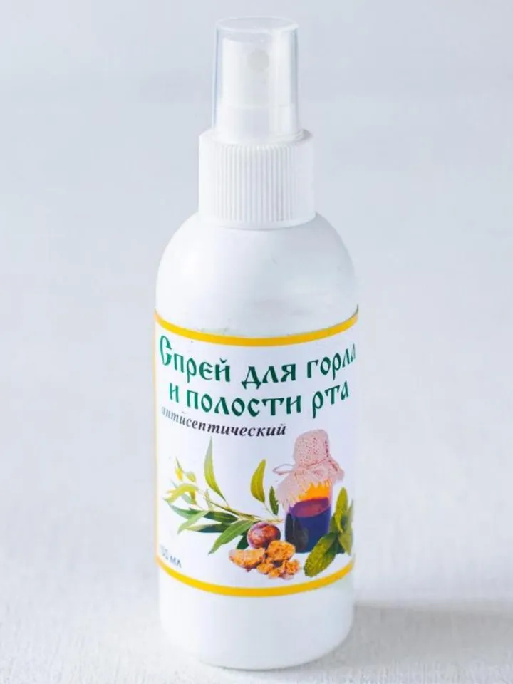 Antiseptic Throat And Mouth Spray Healing ECO-Product From The Siberian Taiga 200 Ml / 6.76 Oz