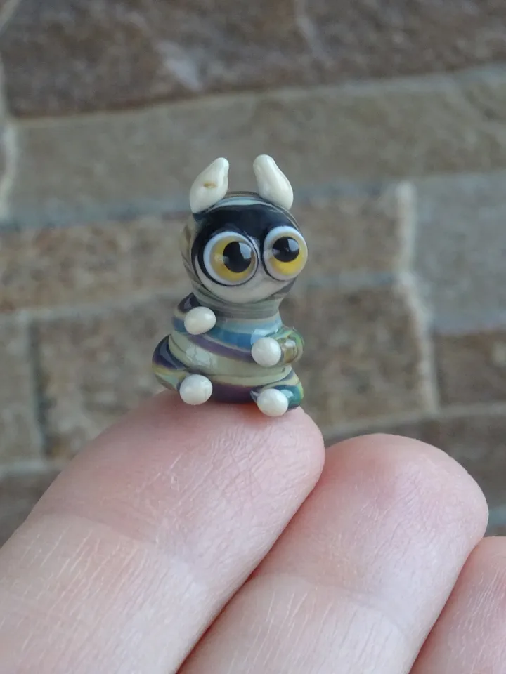 Tiny monster miniature glass monster figurine monster sculpture for terrarium decoration or fairy garden decor