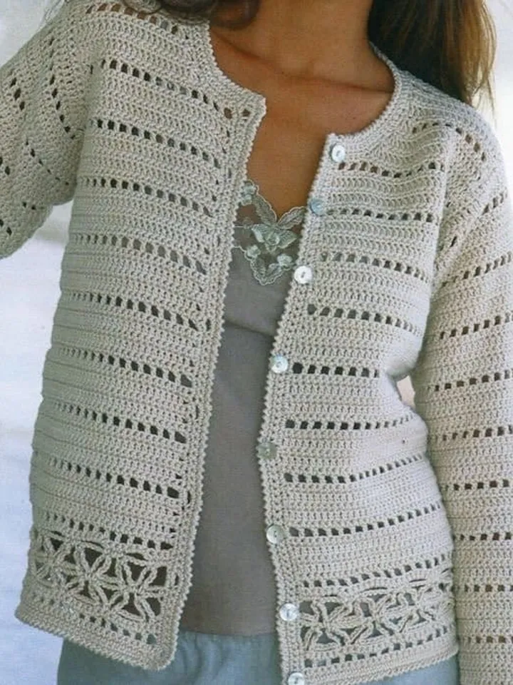 Cardigan womens crochet pattern , cardigan , crochet pattern lacy jacket womens  cardigan patterns , pdf instant download