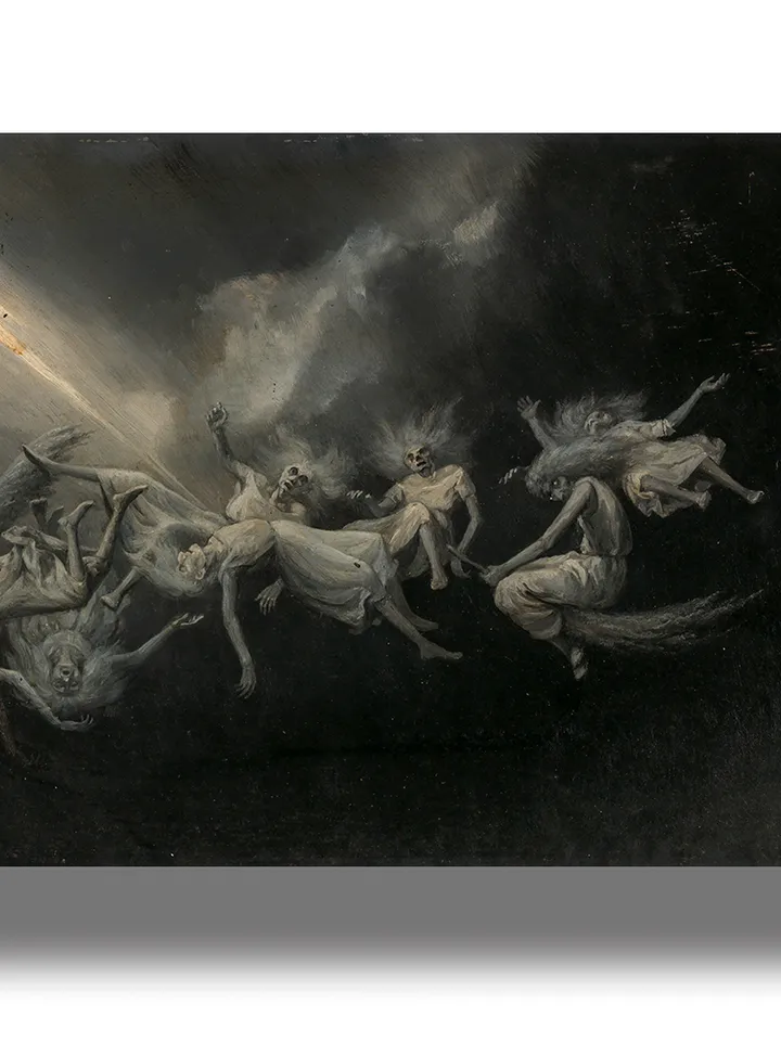Lightning struck a flock of witches.