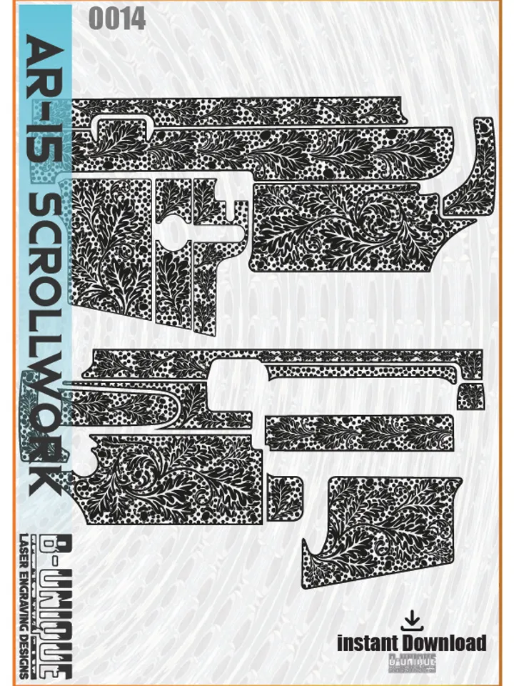 AR-15 Scrollwork