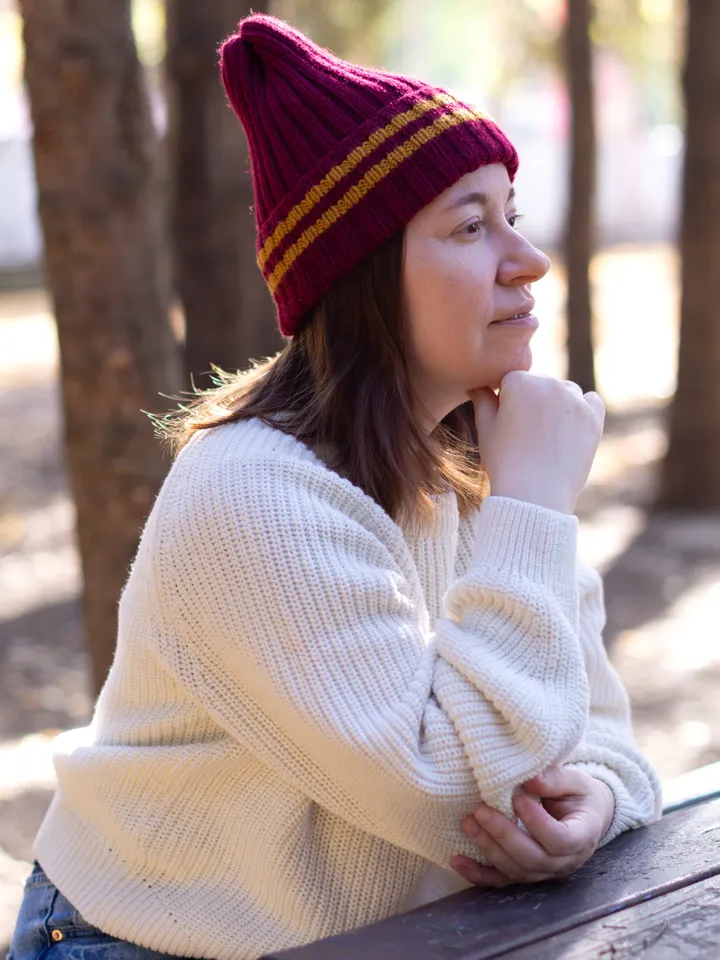 Gryffindor Striped hat knitting pattern pdf