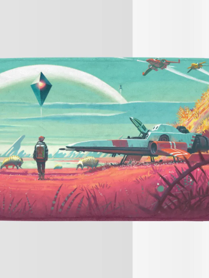 No Man's Sky Blanket Lightweight Soft Microfiber Fleece