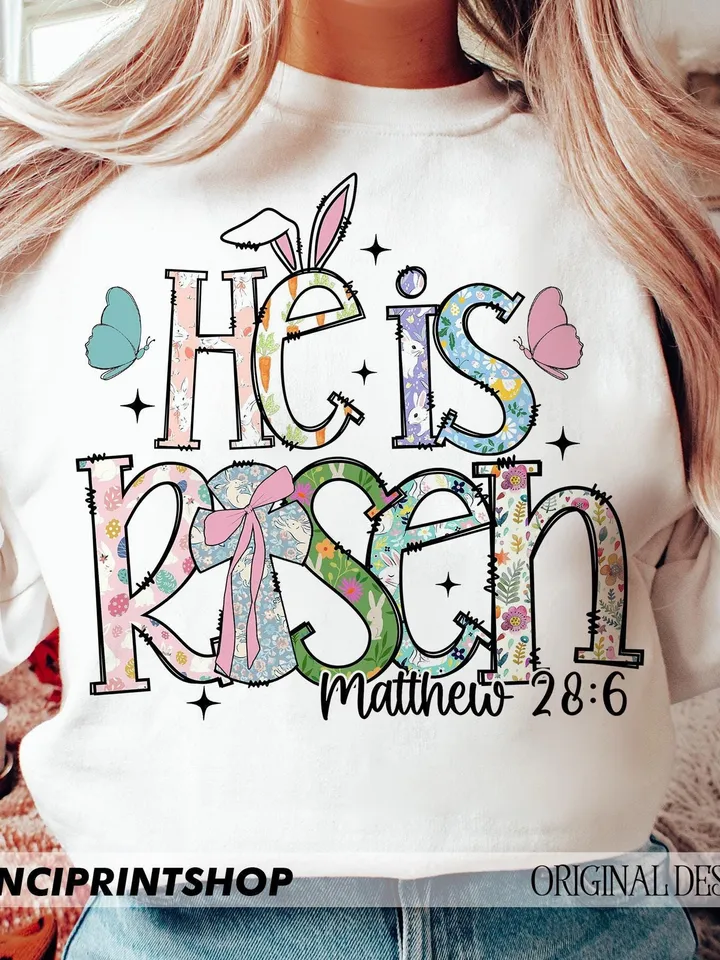 He is Risen png, Matthew 28:6, Easter Doodle png, Easter Christian png, Easter png, Easter Bible Verse png, Retro Easter, Christian png