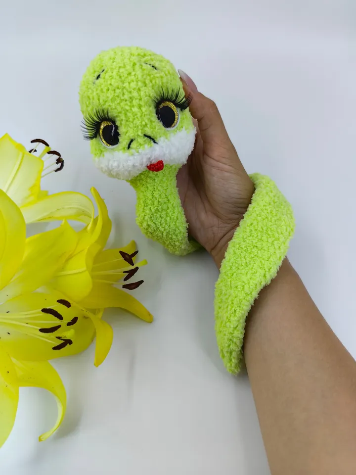 Snake crochet toy