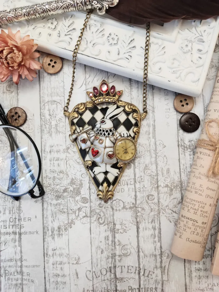 Made to order. Necklace "White Rabbit", fairy necklace, jewelry with rabbit, white rabbit