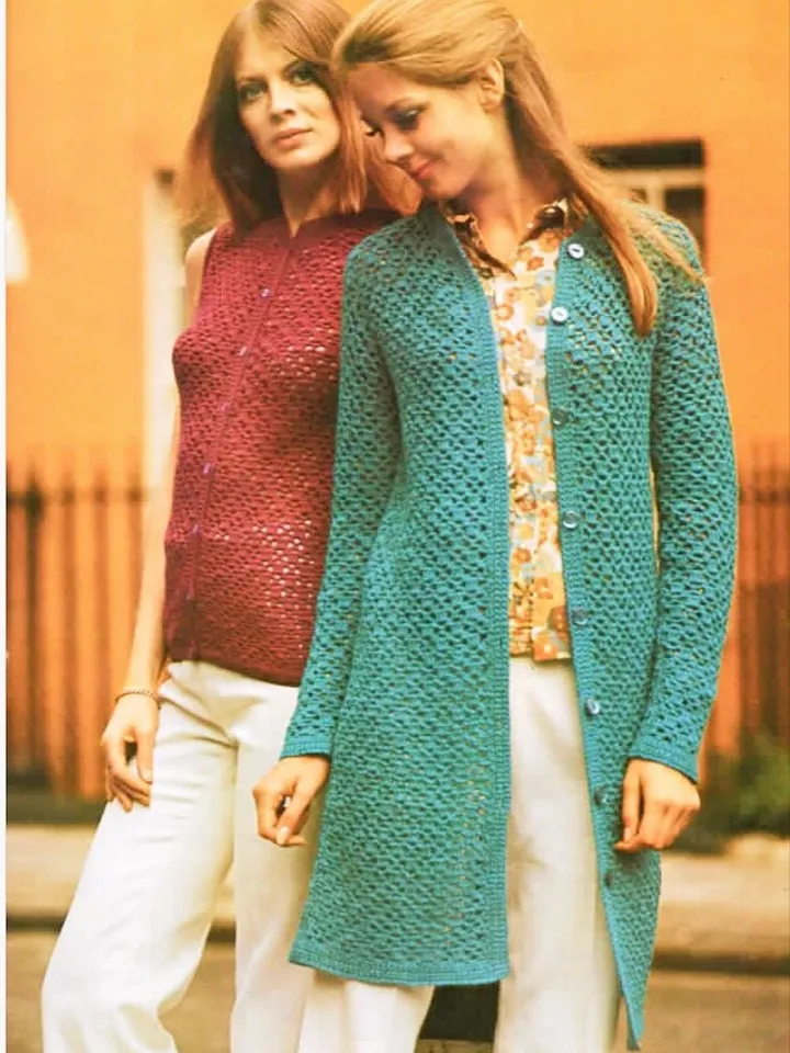 Cardigan pattern, long cardigan, short cardigan crochet pattern pdf instant download