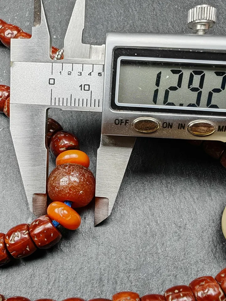 Authentic Tibetan Rudraksha Mala Necklace,Old 8mm 108  Prayer Beads,with Unique Mix of Treasures,Tibetan  Rosary,Spiritual Gift