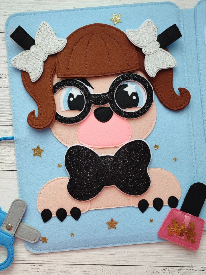 Pet grooming salon Quiet book pattern PDF & Tutorial, Felt book pattern svg, Quiet book ideas, Sensory toys, Pdf felt sewing pattern toddler