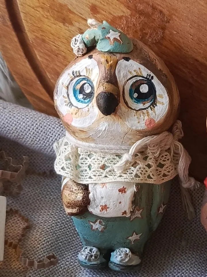 Papier mache sculptures.