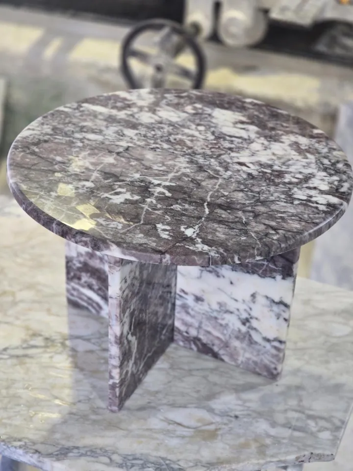Calacatta Viola Marble Coffee Table handmade from real marble and fast shipping Special Colour