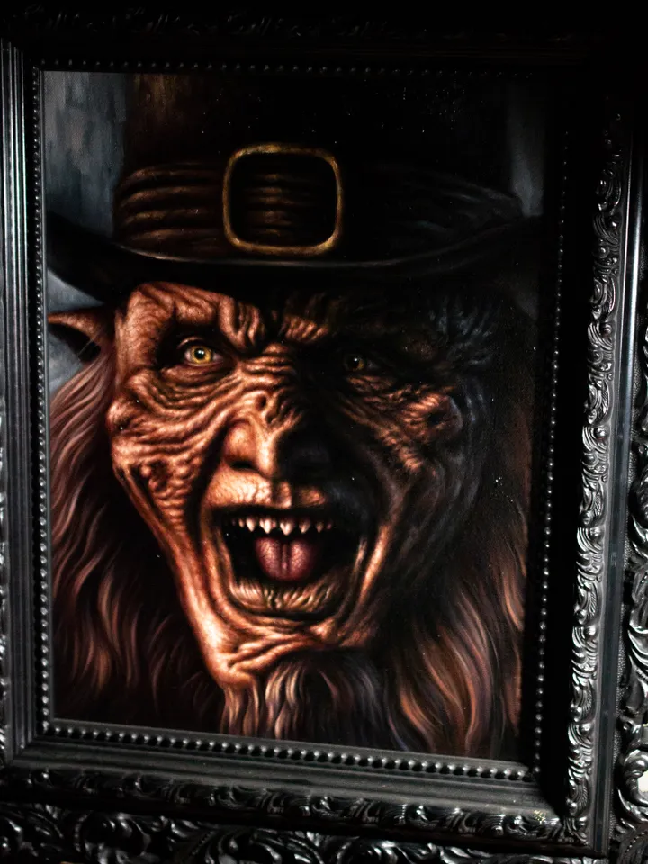 Original Oil painting Leprechaun
