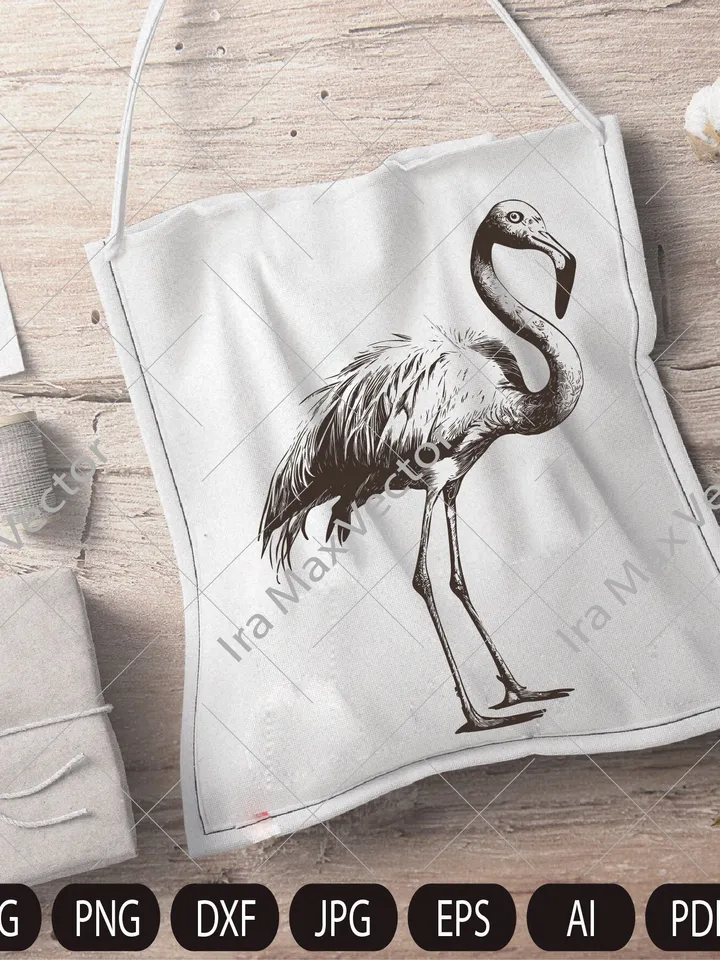 FLAMINGO SVG , Flamingo bird Svg, Flamingo Cut File , Bird Svg, Flamingo Clipart, Exotic birds, Flamingo Silhouette