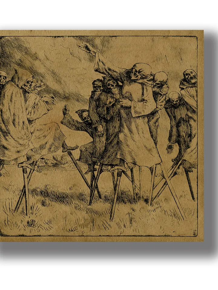 Dance Macabre. Totentanz. Grim carnival of the dead.