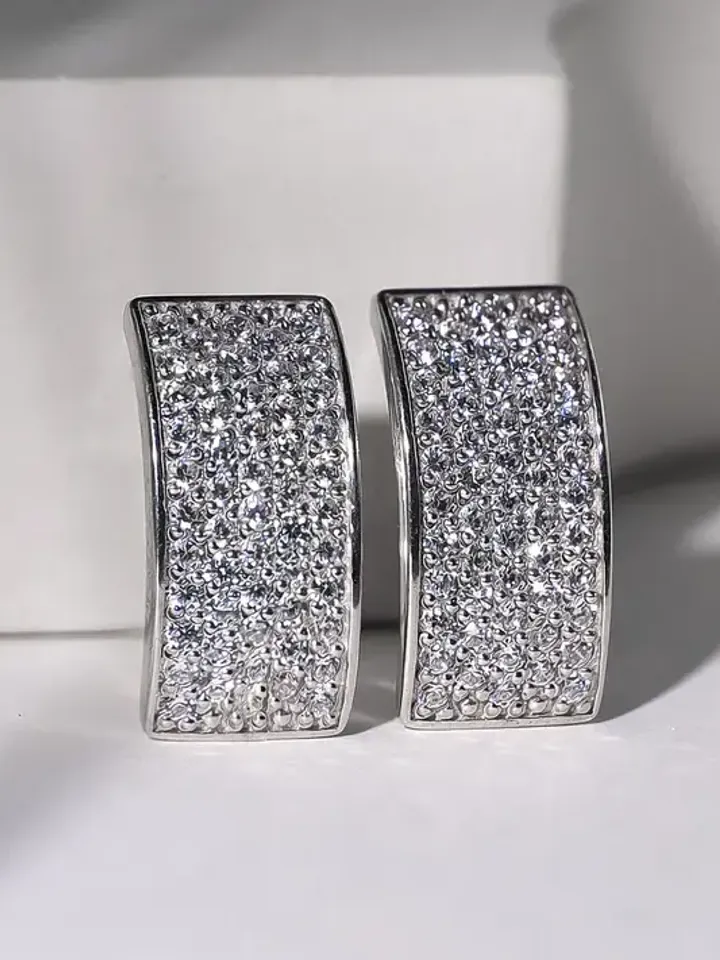 Women's earrings silver 925 with cubic zirconia