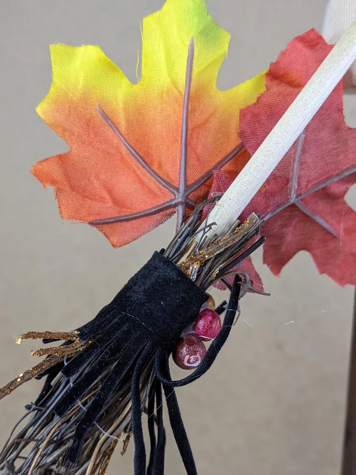 Premium Halloween witch broom for 1/6 scale dolls