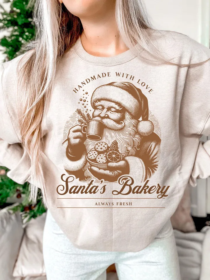 Christmas Png, Gingerbread Png, Trendy Santa Png ,Christmas Shirt Sublimation, Merry Christmas, Vintage Christmas Png, Baking Crew Png