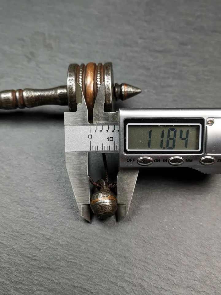 Gandhanra Handmade Tibetan Handheld Prayer Wheel,Mani Wheel,Small Size 13cm
