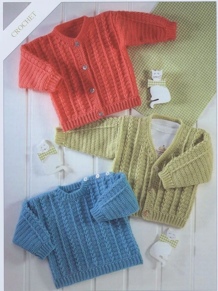 Baby cardigan crochet pattern, baby sweater crochet pattern, crochet baby pdf