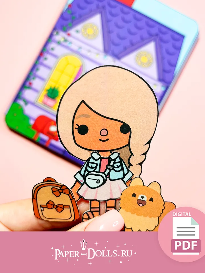 Toca Boca paper house