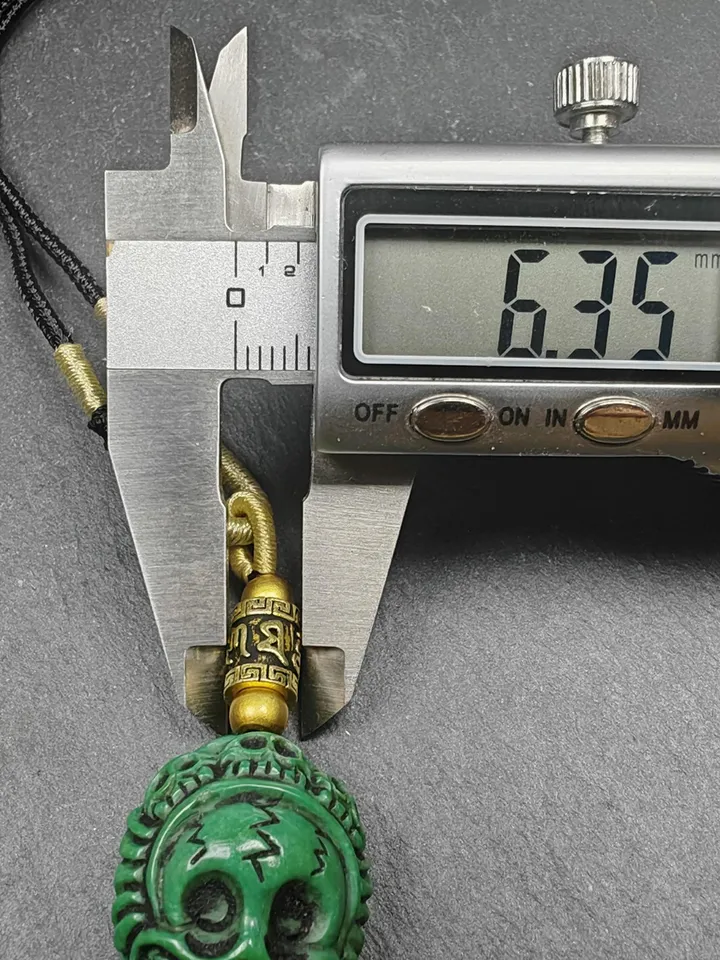 Optimized Turquoise Tibetan Citipai Skull Master Amulet, Gandhanra Hand Carved Tibetan Protective Charm,Spiritual Necklaces