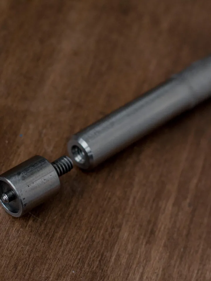 TEP 2 Press Punch Handle: 1/4 inch Thread, Steel Leather Craft Tool