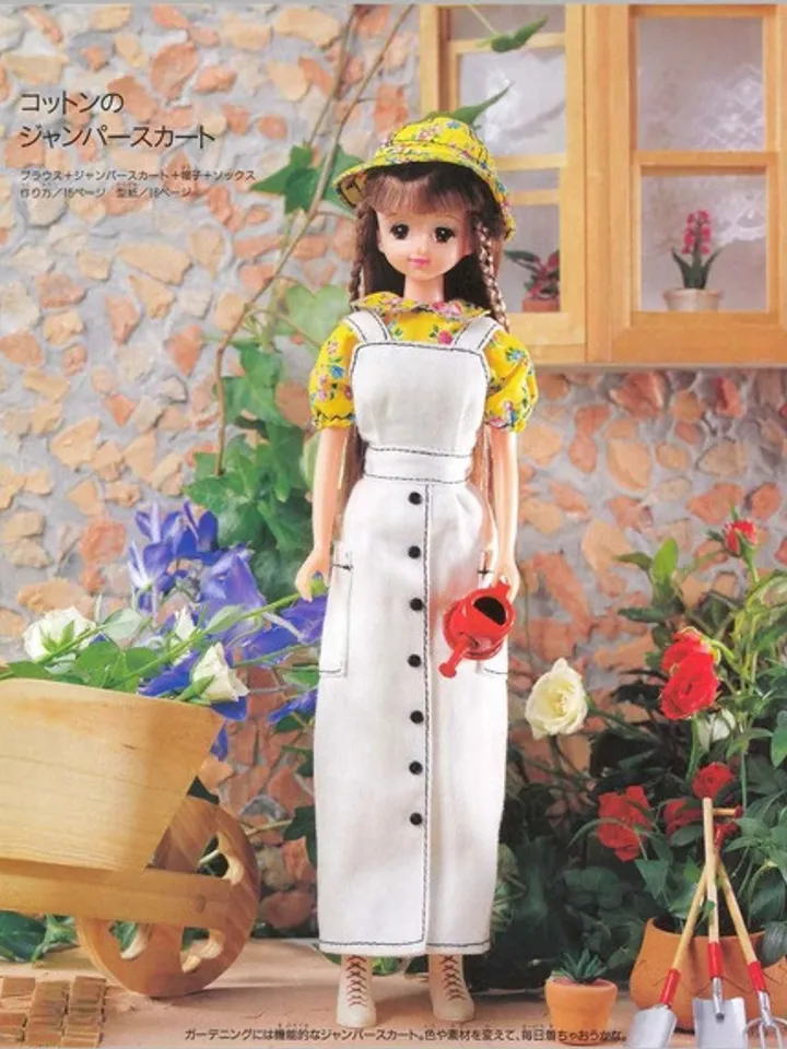 Clothes for Fashionable Dolls Japanese Magazine Sewing Pattern Wardrobe Clothes for Dolls Digital Download PDF