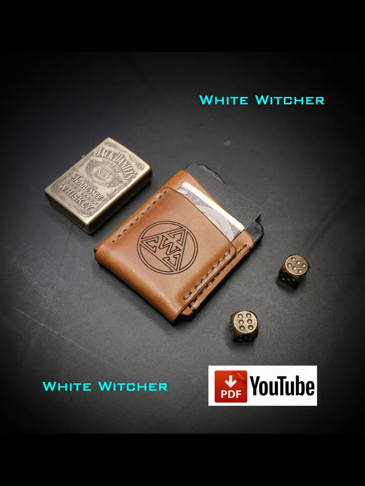 Pocket wallet - leather pattern. MW18
