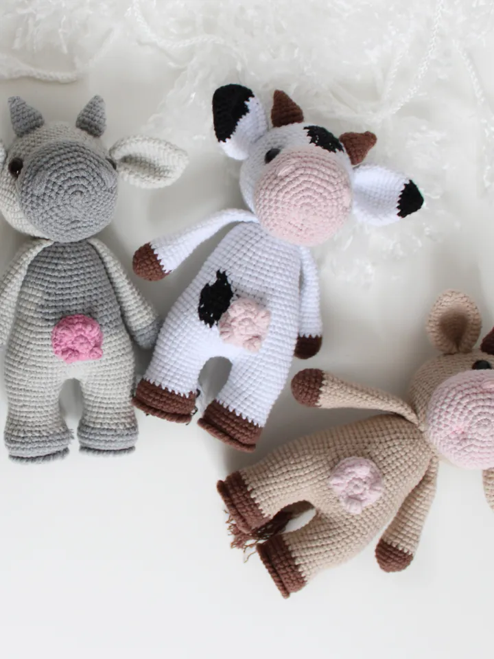 Cow crochet pattern PDF in English Amigurumi funny cow