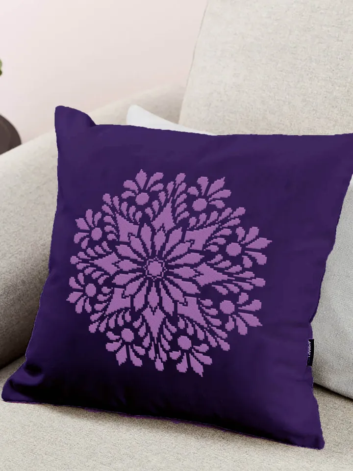 Mandala cross stitch pattern download PDF Monochrome cross stitch chart Flower mandala pattern digital Floral ornament embroidery PDF #M3