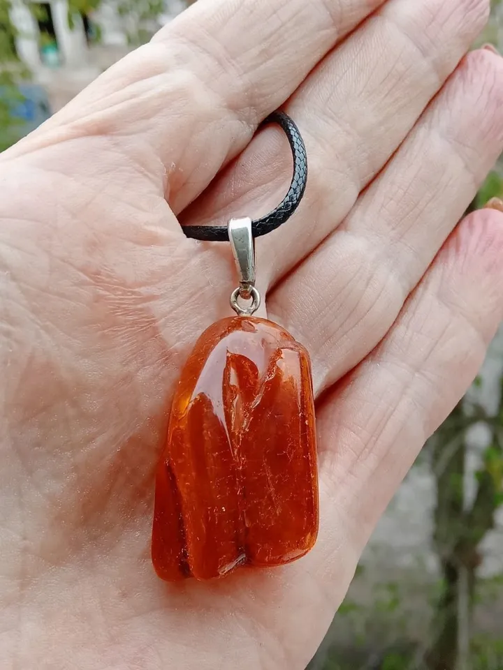 Amber Jewelry For Men Women Protection Amulet Stone Necklace Gift Boyfriend Baltic Amber Natural Gemstone pendant necklace