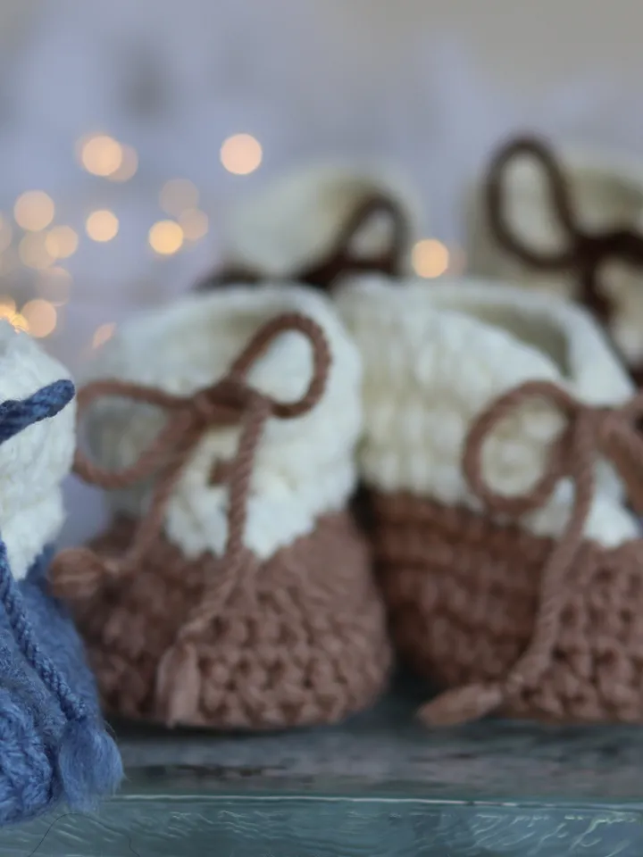 Baby Booties, Infant Shoes, Crochet socks, slippers, Crib shoes, Baby boy gift