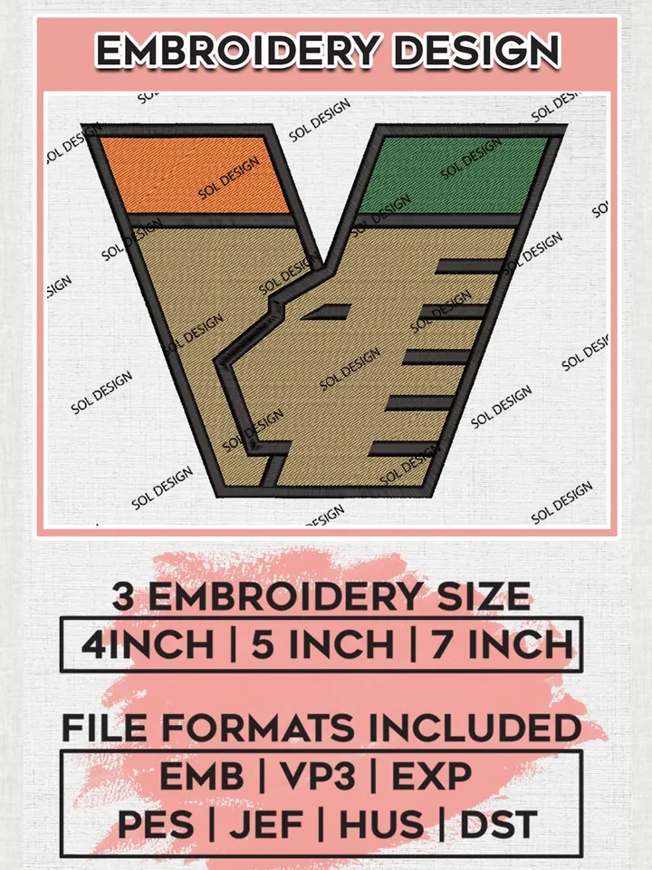 Venezia FC Embroidery Design Files, Serie A Embroidery files, Serie A Venezia FC Teams, Football, Digital Download