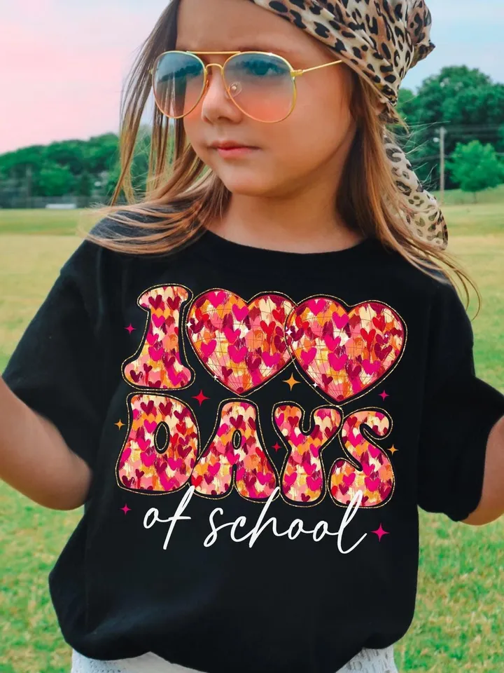 Glitter 100 days of school png, Teacher 100 days of school png, Brushstroke 100 Days Sublimation Design, Heart Disco 100 day of school png