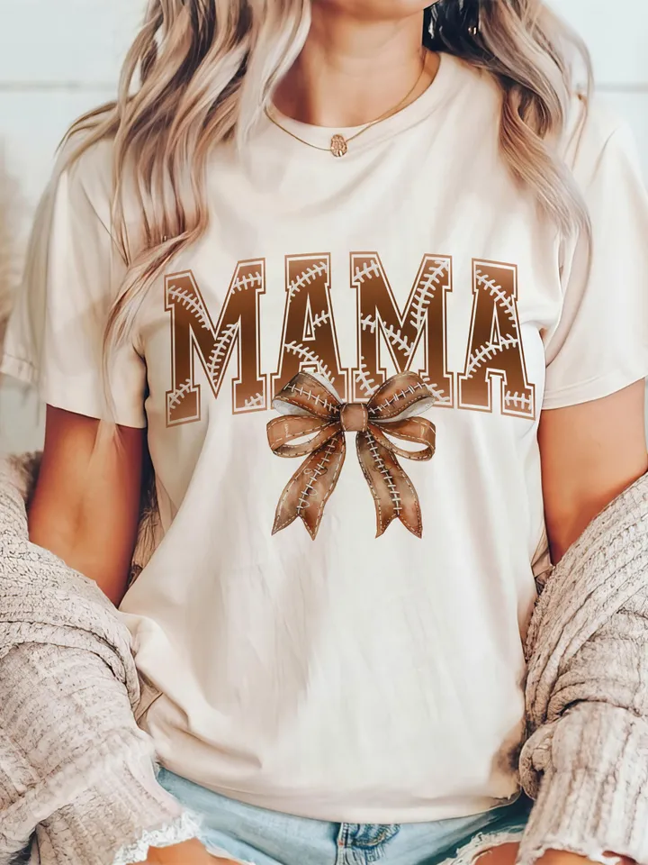 Football Mama png design sublimation png retro mama png game day png design varsity mama png,Coquette Bow png tee shirt png football mom