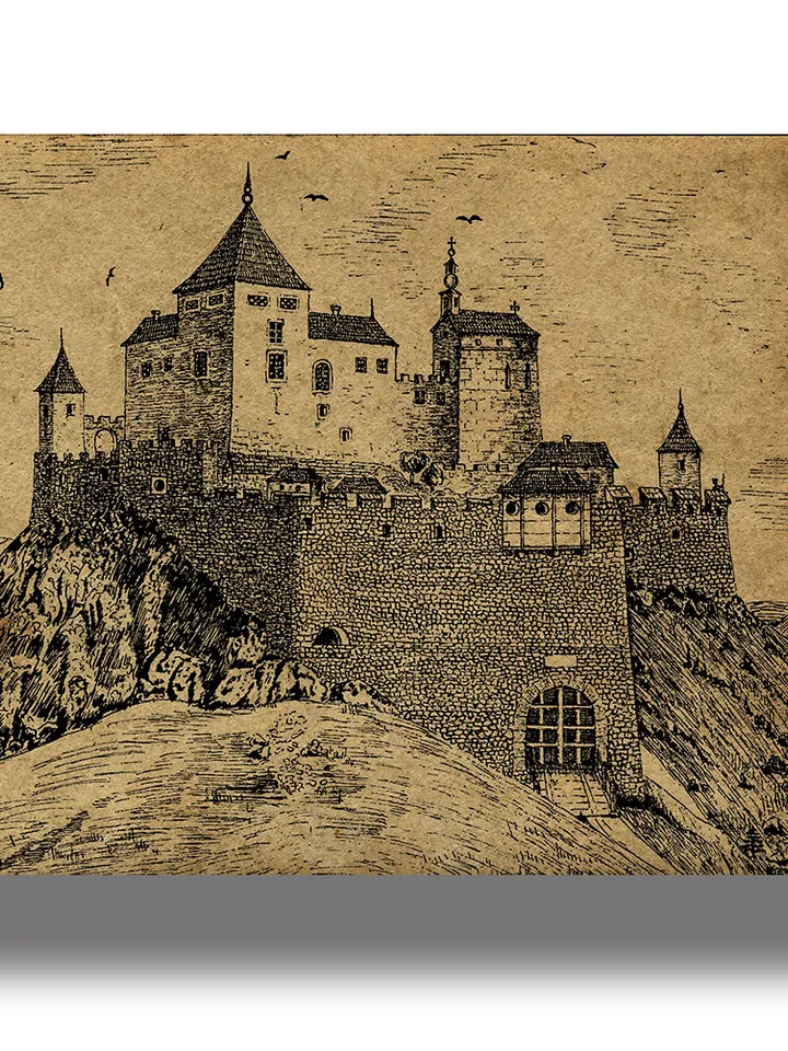 Cachtice Castle. Bloody Countess Elizabeth Bathory.