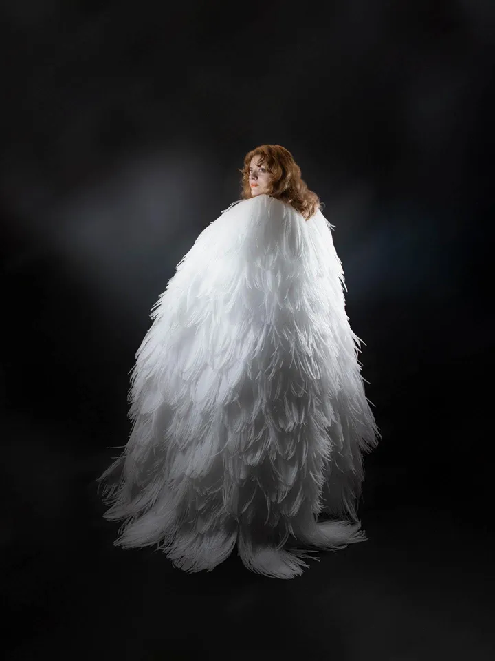Feather cape, feather coat, ostrich feather cape, feather stole, festival clothing, wedding cape,wedding clothing,bridal decoration,carnival