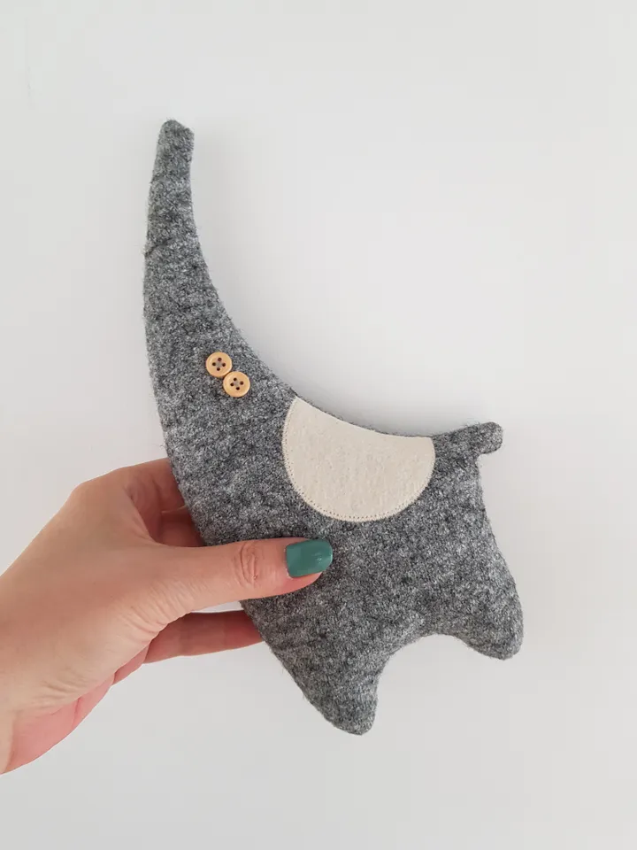 Gray elephant Sewing Pattern PDF, digital tutorial in english, stuffed animal diy