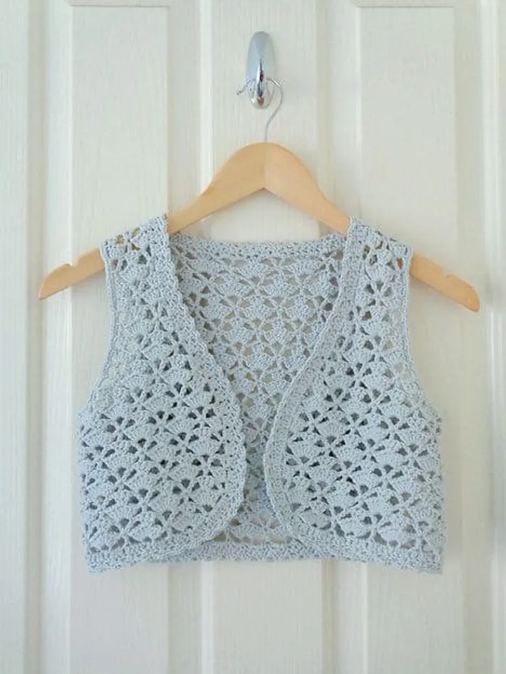 Crochet pattern easy vest, summer vest crochet pattern, women waistcoat crochet pattern pdf