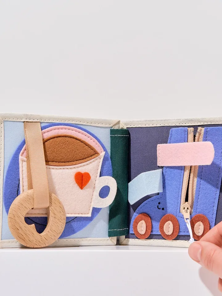 busy book, montessori quiet books for baby toddlers 3-6-8-10-12 Months, Sensory babies felt toys, travel baby educational toys, kinderkrama