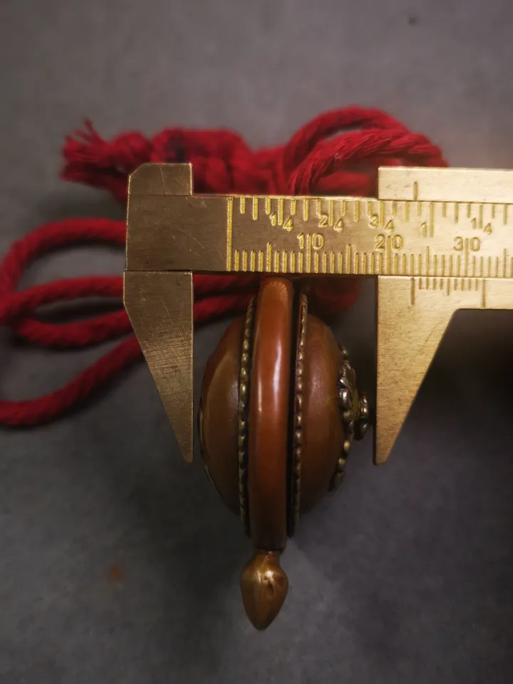 Gandhanra Acient Gau Ghau Shrine, Unique Round Tibetan Buddhist Altar Amulet Pendant