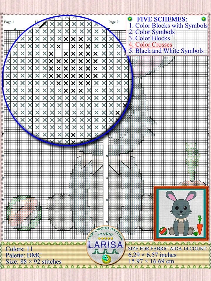 Hare Cross Stitch Pattern | Enchanting Hare Cub Chart