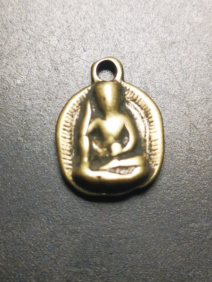 Gandhanra Handmade Amulet,Jetsun Milarepa Pendant, Mala Pendant, Prayer Beads Accessories,Made of Cold Iron