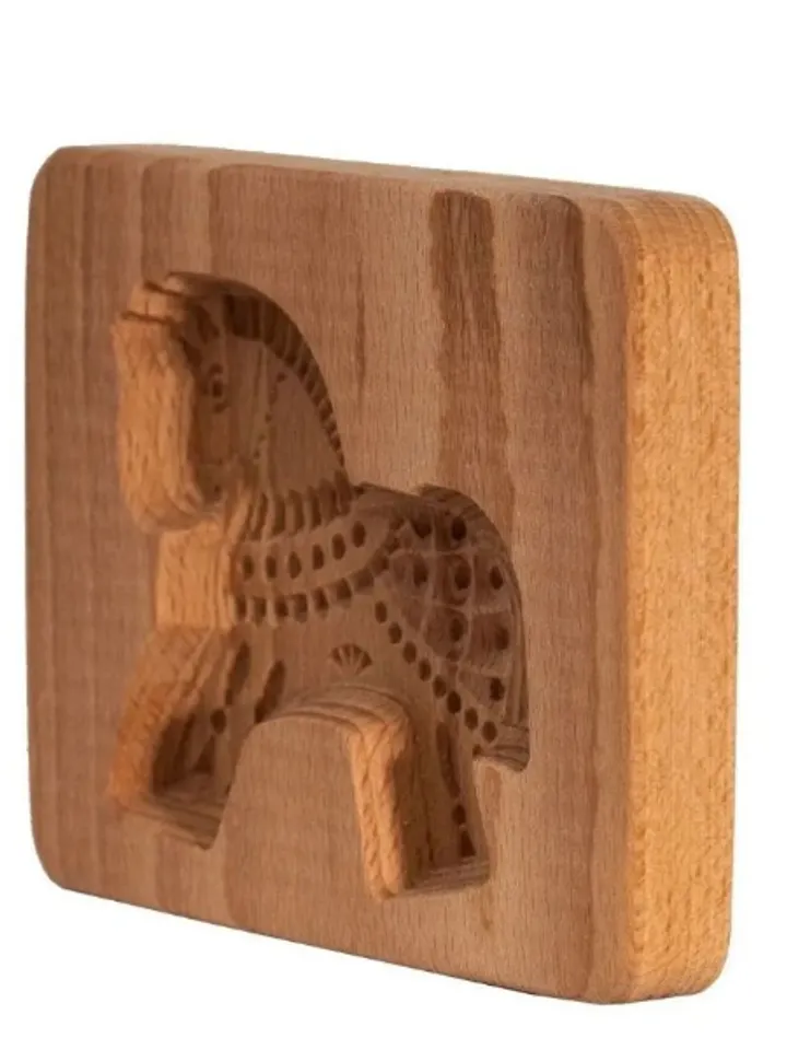 horse Embossed cookie mold, cookie cutter, wooden mold, Wooden stamp stamp for gingerbread cookies springerle stamp