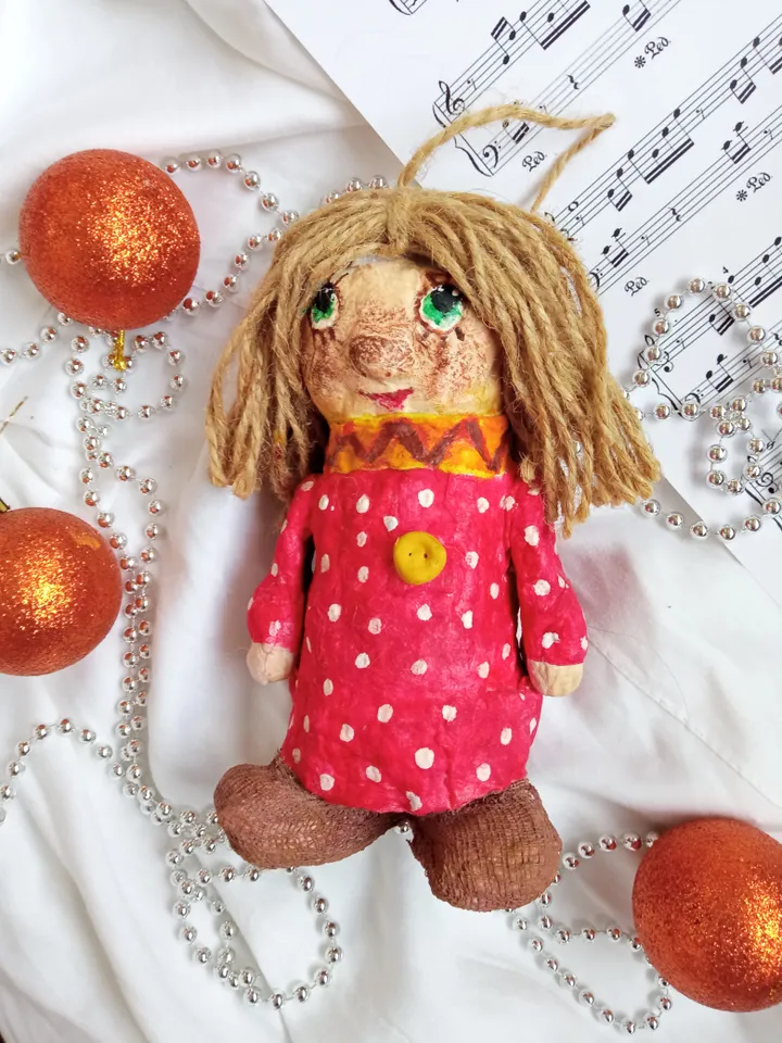 Author's handmade doll brownie Kuzya. Free shipping