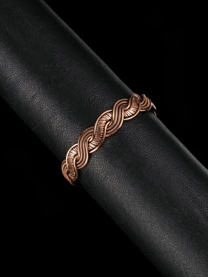 Wire wrapped copper bracelet for woman Antique style copper jewelry WireWrapArt