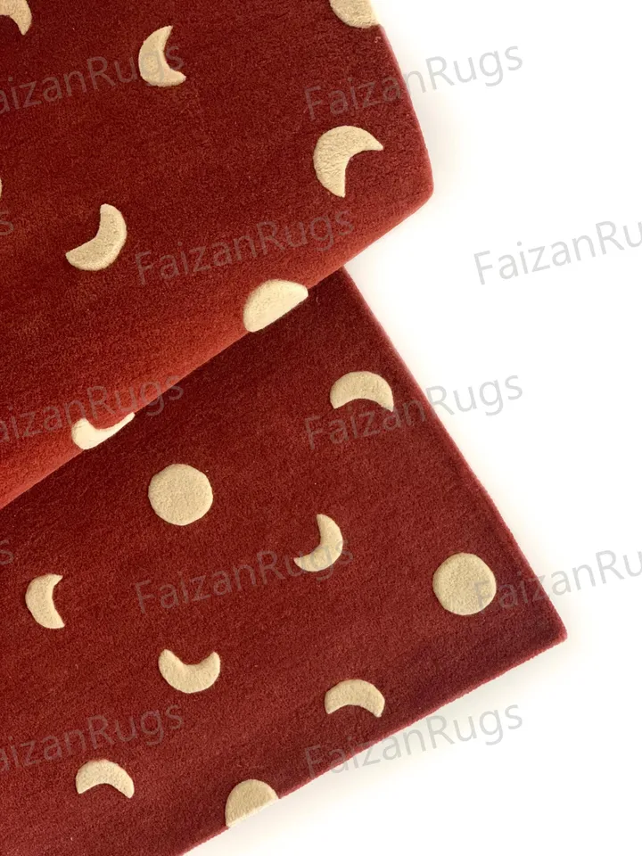 New Hand Tufted Modern Rug High and Low Area Rug Handmade 100% Wool Rug Home Decor Flooring Rug Bedroom Living Dining 6x9 8x10 9x12 10x14