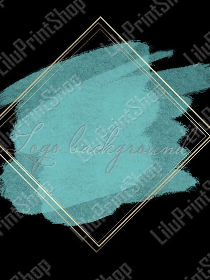Watercolor logo png Turquoise logo png Turquoise brush stroke logo Turquoise Logo Background Png Mint & gold logo png Turquoise logo design